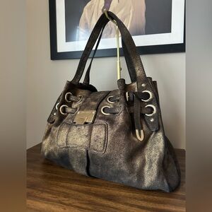 Jimmy Choo Ramona Bronze Metallic Shoulder Bag
